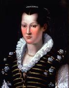 Alessandro Allori Portrat Isabella de Medicis Sweden oil painting artist